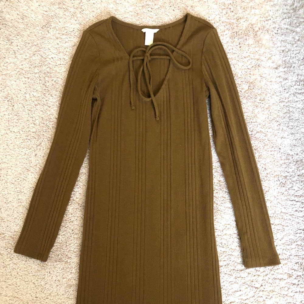 Fall Brown Longsleeve Dress